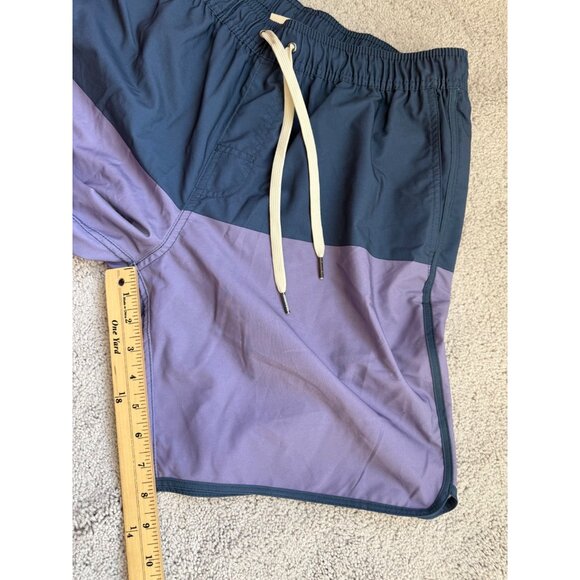 Fair Harbor Mens Size Large Anchor Colorblock Swim Shorts Trunks 8" - Picture 4 of 13